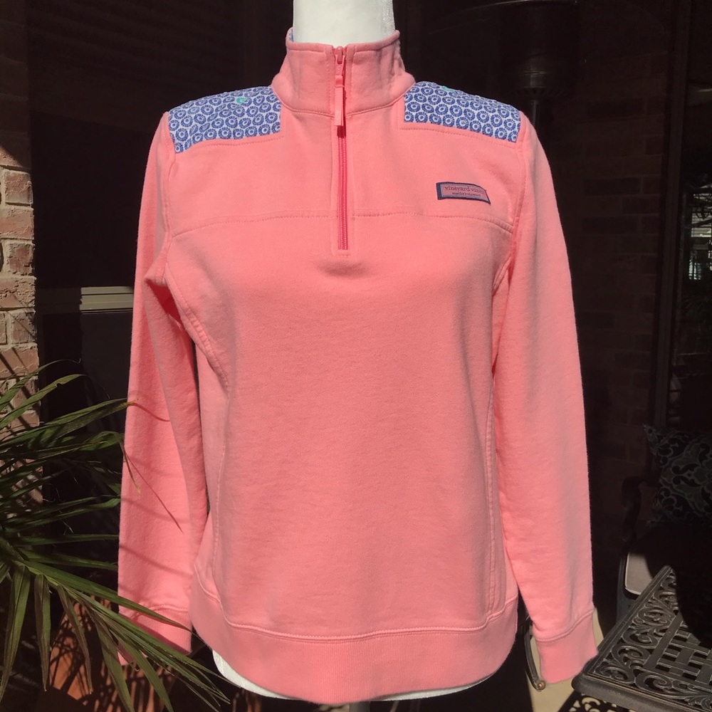 Vineyard Vines Classic Shep Shirt 1/2 Zip Small